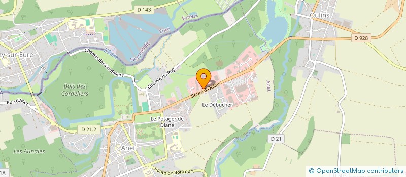 localisation de l'entreprise NETADOM SERVICES à ANET