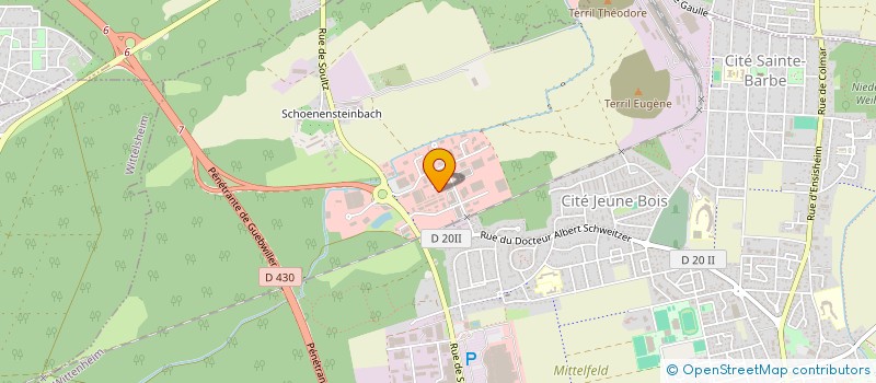 localisation de l'entreprise NETAS à WITTENHEIM
