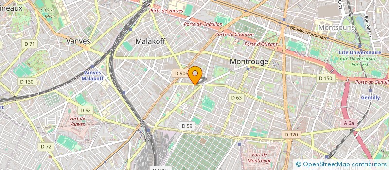 localisation de l'entreprise NETBANK à MONTROUGE