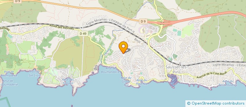 localisation de l'entreprise NETBO SOLUTIONS à SAUSSET-LES-PINS