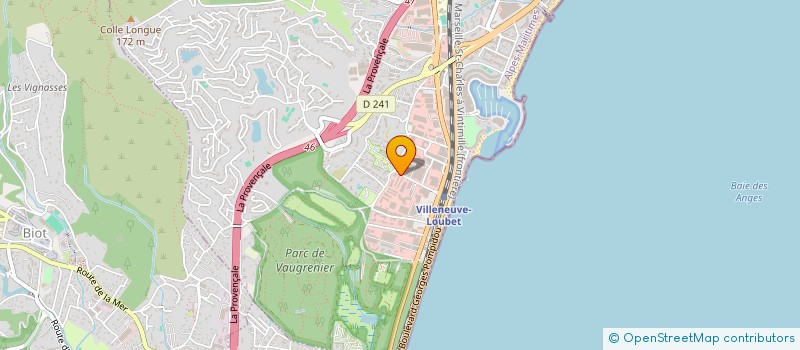 localisation de l'entreprise NETCAR  VILLENEUVE-LOUBET