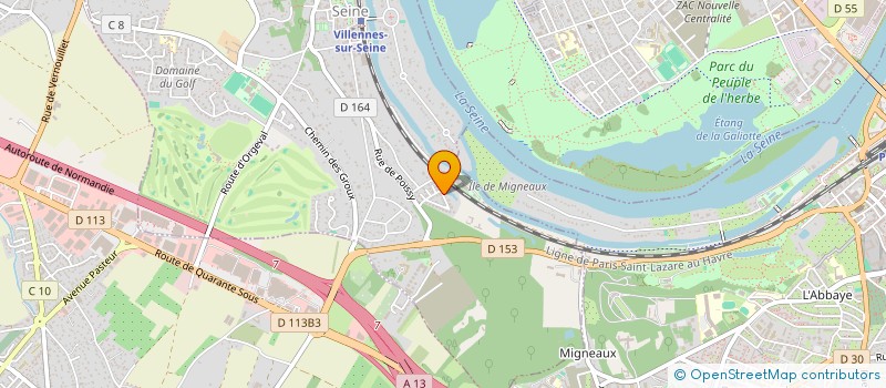 localisation de l'entreprise NETCARE à VILLENNES-SUR-SEINE