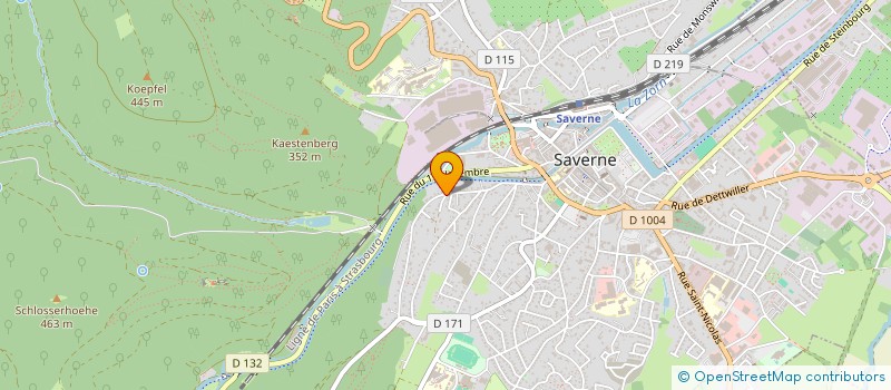 localisation de l'entreprise NETCOLOR à SAVERNE