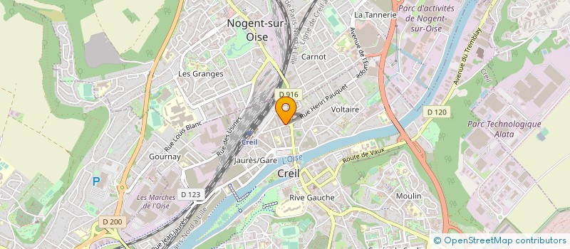 localisation de l'entreprise NETCOM  CREIL