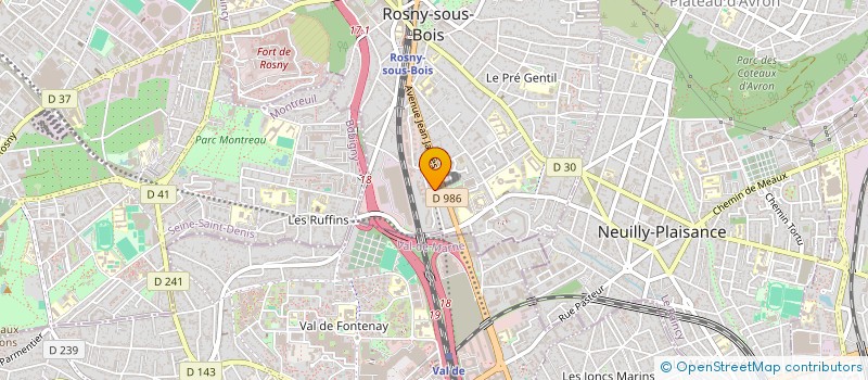 localisation de l'entreprise NETCS à ROSNY-SOUS-BOIS