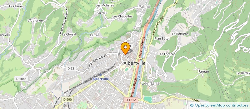 localisation de l'entreprise NETDREAMS à ALBERTVILLE