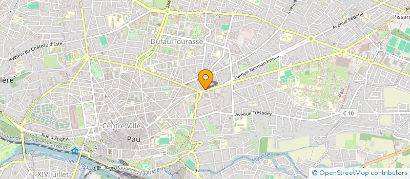 localisation de l'entreprise NETECLAIR à PAU