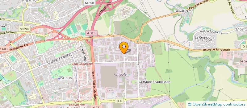 localisation de l'entreprise NETECO - CHAUFFAGE CLIMATISATION à METZ