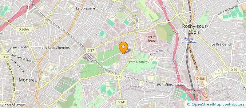 localisation de l'entreprise NETH à MONTREUIL