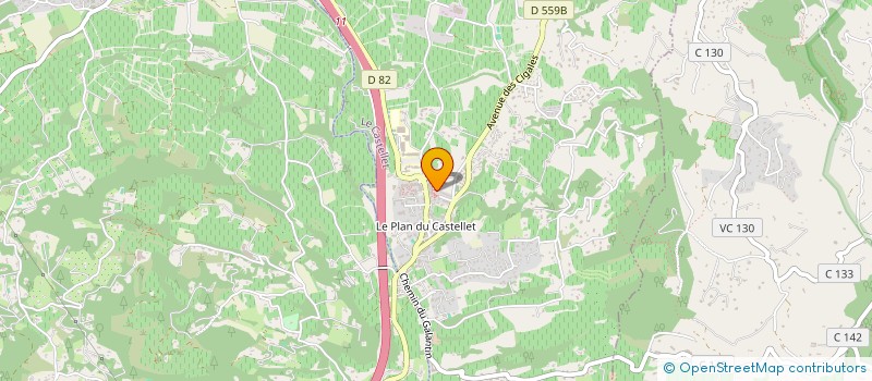 localisation de l'entreprise NETICI.83  LE CASTELLET