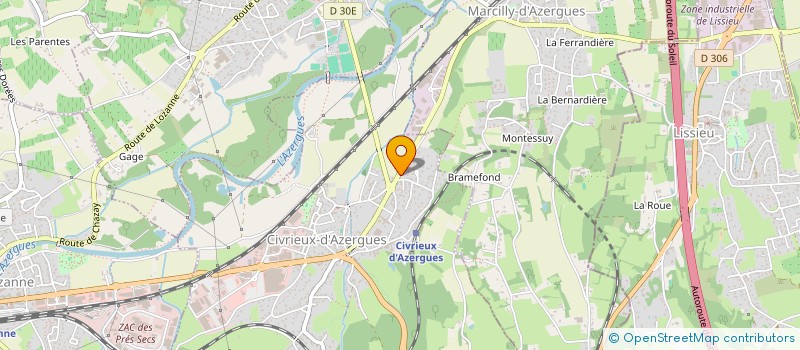 localisation de l'entreprise NETISIO à CIVRIEUX-D'AZERGUES
