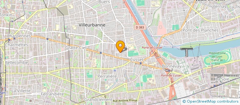 localisation de l'entreprise NETJER  VILLEURBANNE