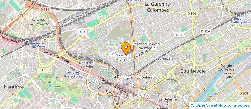 localisation de l'entreprise NETLINK à COURBEVOIE
