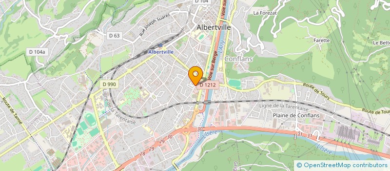 localisation de l'entreprise NETORA SERVICES  ALBERTVILLE