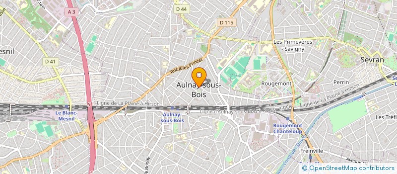 localisation de l'entreprise NETOYAGE INDUSTRIEL PROFESSIONNEL CLEAN à AULNAY-SOUS-BOIS