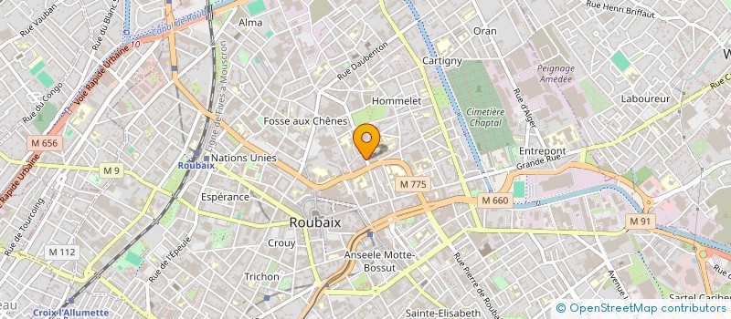 localisation de l'entreprise NETPHONE SERVICES à ROUBAIX