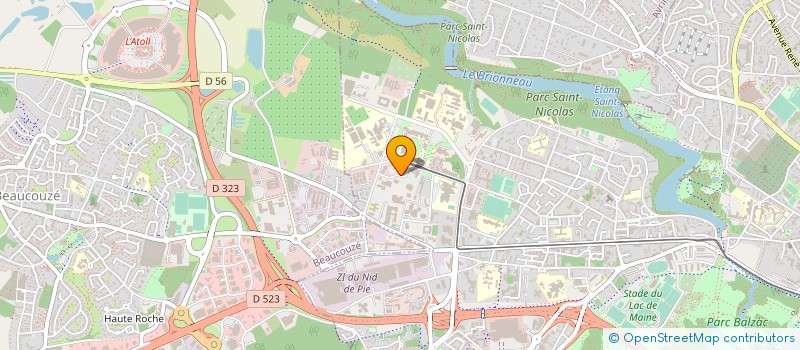 localisation de l'entreprise NETPRESTATION à ANGERS