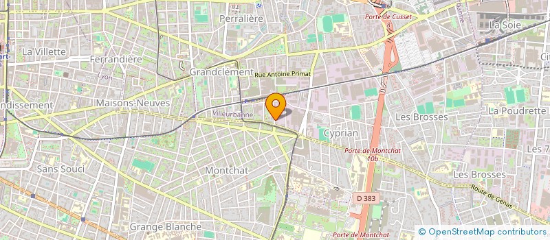 localisation de l'entreprise NETPRIX  VILLEURBANNE