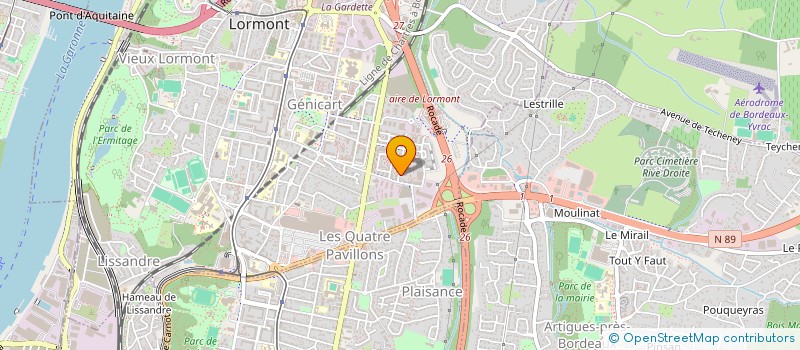 localisation de l'entreprise NETPROBAT à LORMONT