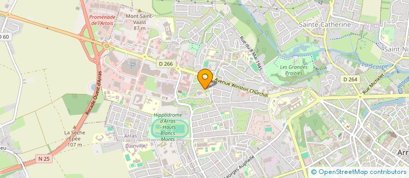 localisation de l'entreprise NETSI TRANS à ARRAS
