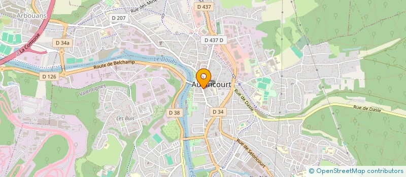 localisation de l'entreprise NETSOLUCE INFORMATIQUE à AUDINCOURT