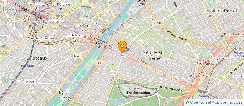 localisation de l'entreprise NETSOURCING à NEUILLY-SUR-SEINE