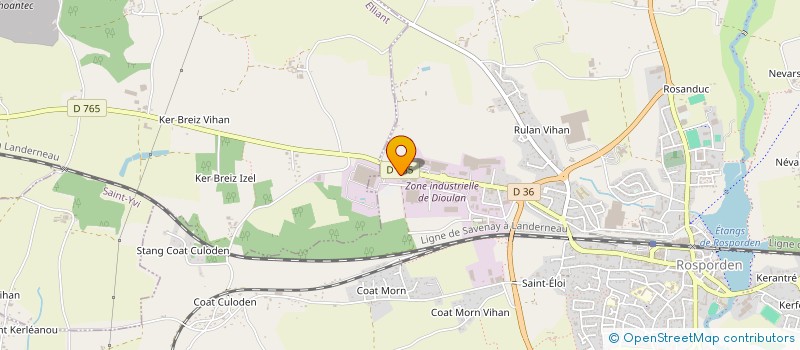 localisation de l'entreprise NETSTORE - STATION à ROSPORDEN