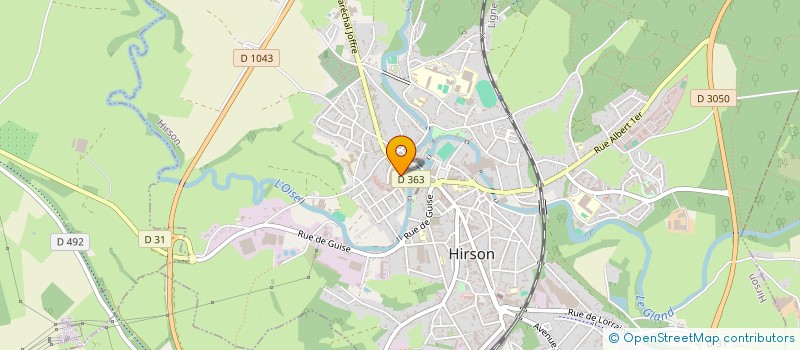 localisation de l'entreprise NETT à HIRSON