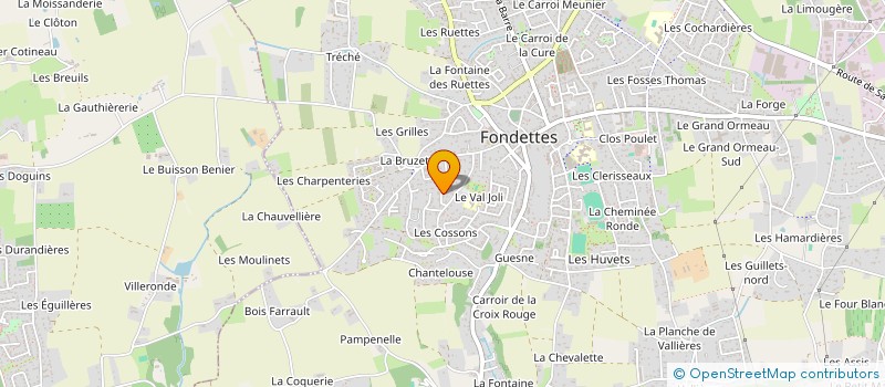 localisation de l'entreprise NETTE à FONDETTES