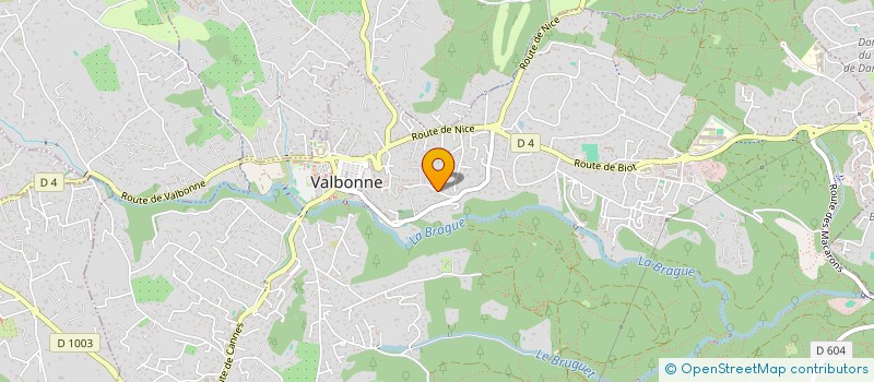 localisation de l'entreprise NETTLEFOLD à VALBONNE