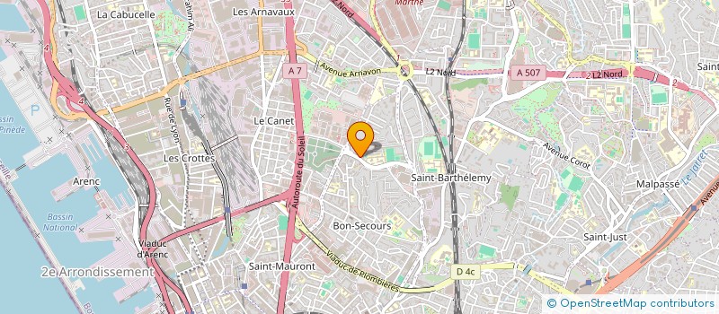 localisation de l'entreprise NETTOIE CLEAN à MARSEILLE 14