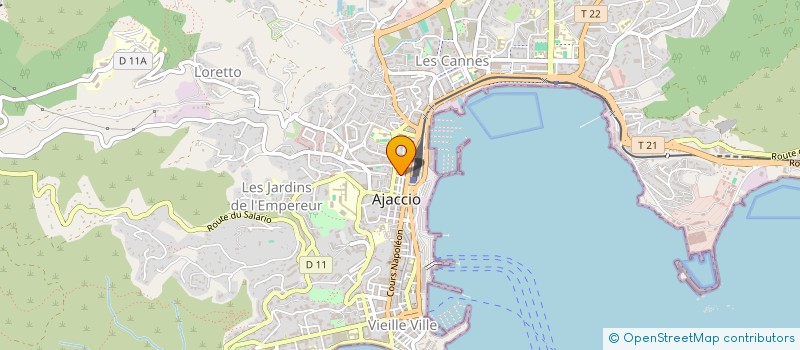 localisation de l'entreprise NETTOIE'NET à AJACCIO