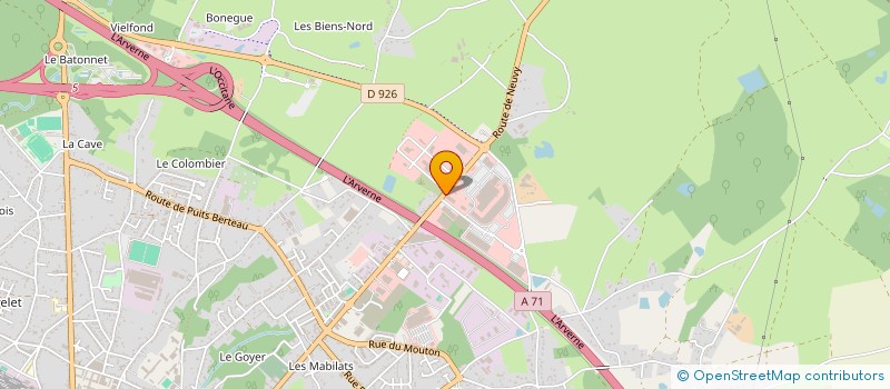 localisation de l'entreprise NETTOYAGE A SEC GESLIN SARL à VIERZON