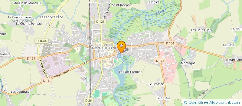 localisation de l'entreprise NETTOYAGE A SEC PROPRETE ATLANTIQUE à NORT-SUR-ERDRE