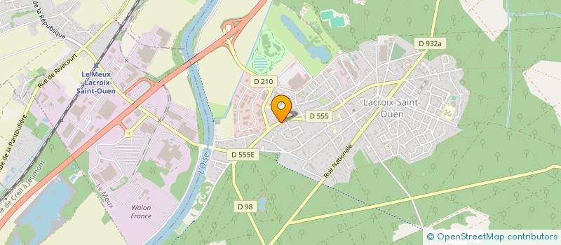 localisation de l'entreprise NETTOYAGE ASSAINISSEMENT CANALISATION  LACROIX-SAINT-OUEN