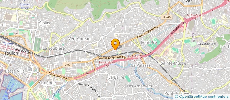 localisation de l'entreprise NETTOYAGE BIO 83  TOULON