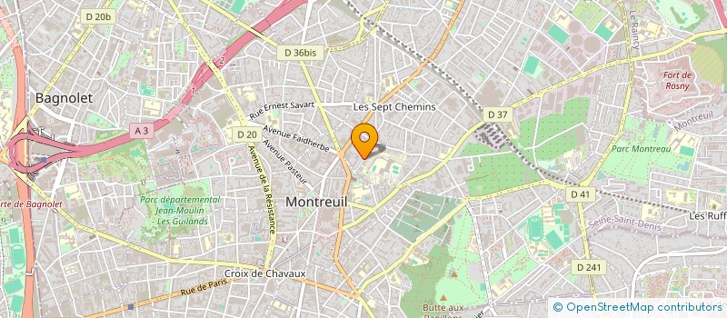 localisation de l'entreprise NETTOYAGE BIO CHIC à MONTREUIL