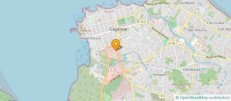 localisation de l'entreprise NETTOYAGE BIO PRO MULTISERVICES  CAYENNE