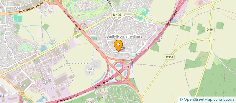 localisation de l'entreprise NETTOYAGE BIO SERVICE  BAILLY-ROMAINVILLIERS