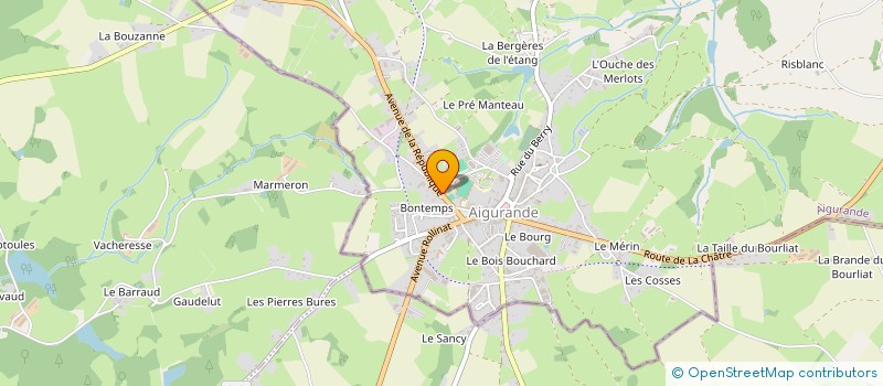 localisation de l'entreprise NETTOYAGE CENTRE LIMOUSIN à AIGURANDE