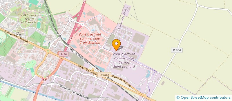 localisation de l'entreprise NETTOYAGE CHAMPENOIS  CERNAY-LES-REIMS