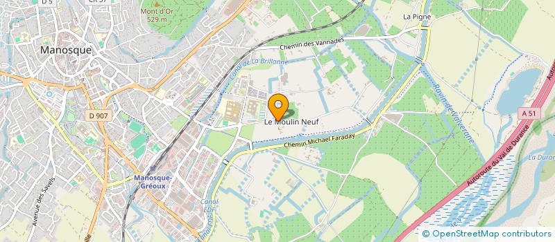 localisation de l'entreprise NETTOYAGE CRYOGENIQUE INDUSTRIEL SERVICES à MANOSQUE