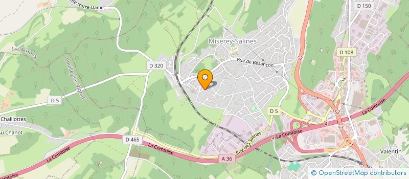 localisation de l'entreprise NETTOYAGE DE PRECISION INDUSTRIEL 25  MISEREY-SALINES