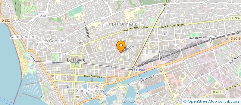 localisation de l'entreprise NETTOYAGE ENTRETIEN SERVICE à LE HAVRE