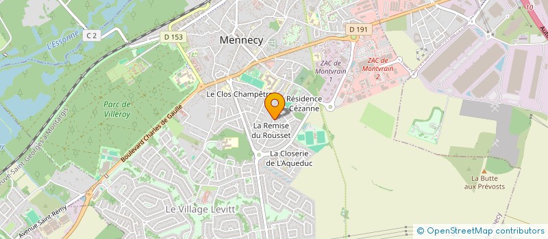 localisation de l'entreprise NETTOYAGE ENVIRONNEMENT SERVICES PROPRETE à MENNECY