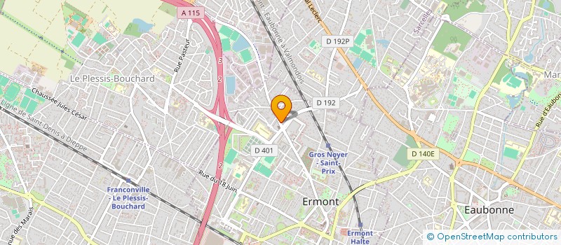 localisation de l'entreprise NETTOYAGE EXPRESS à ERMONT