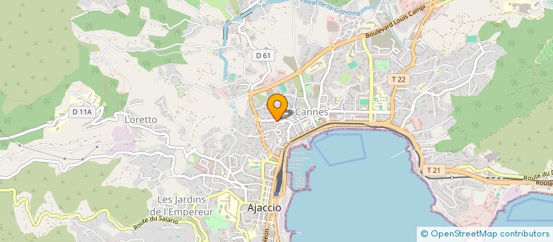 localisation de l'entreprise NETTOYAGE GENERAL à AJACCIO