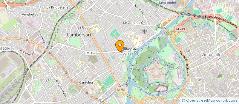 localisation de l'entreprise NETTOYAGE HYGIENE PROPRETE à LAMBERSART