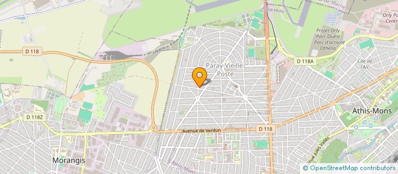 localisation de l'entreprise NETTOYAGE INDUSTRIEL DE SERVICE  PARAY-VIEILLE-POSTE