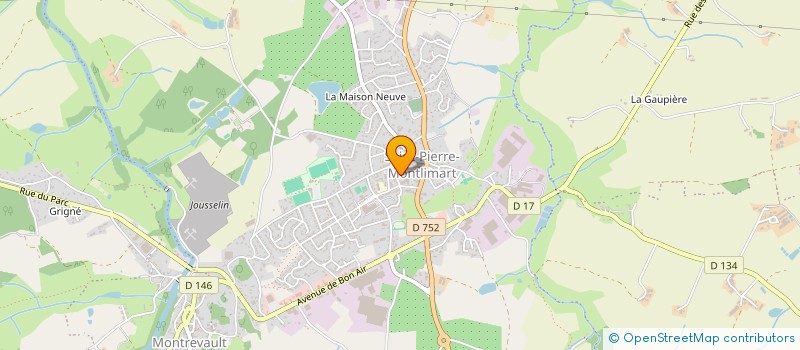 localisation de l'entreprise NETTOYAGE INDUSTRIEL LIGERIEN à BEAUPREAU-EN-MAUGES